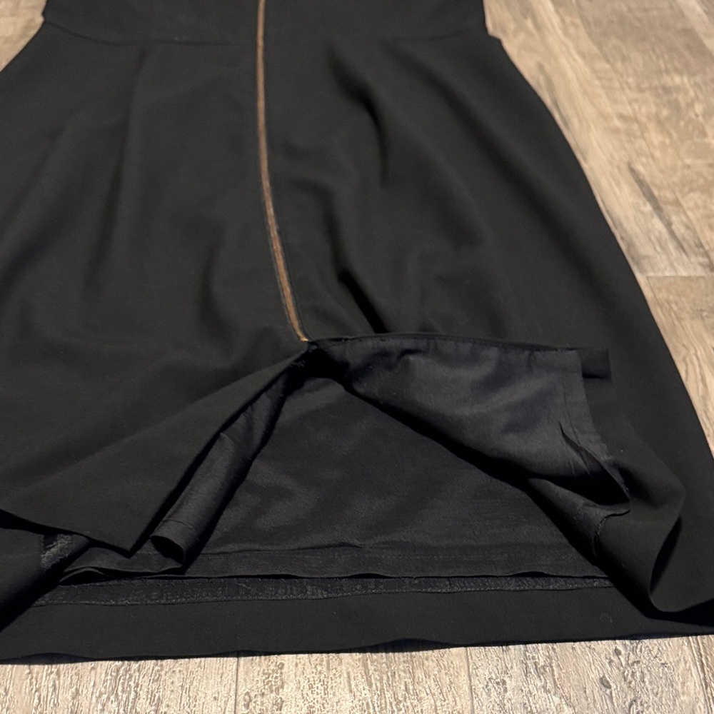 Banana Republic Classic Black Midi Sleeveless Dress - Size 10 - Picture 5 of 9